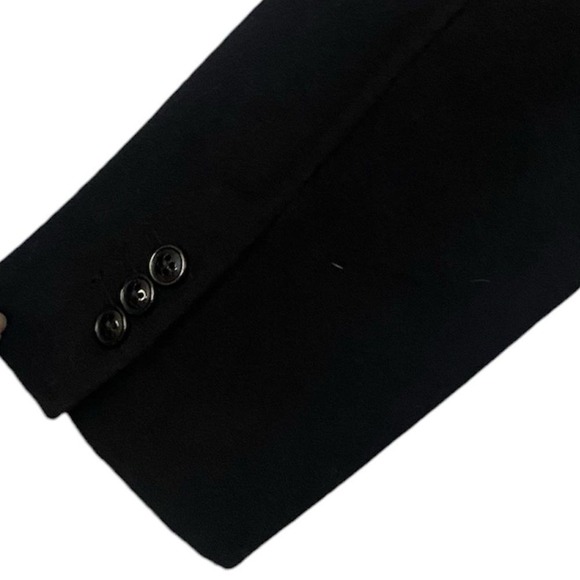 BLANK NYC Modern Interpretation Wool Blend Unisex Blazer Jacket in Black Large - Picture 7 of 12